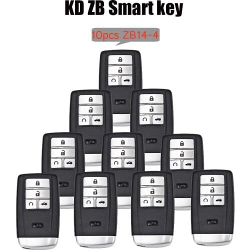 10pcs /lot ZB14-4 KEYDIY KD Smart key Universal KD Auto Car Key Fob for KD-X2 Key Generator ZB14-4 Fits More than 2000 Models
