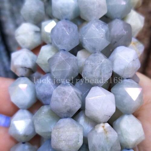 1 strand Free Shipping Jewelry 6mm 8mm 10mm 10mm A++ Natural BlCrystal Star Women Men Loose Beads 15.5" FG7787