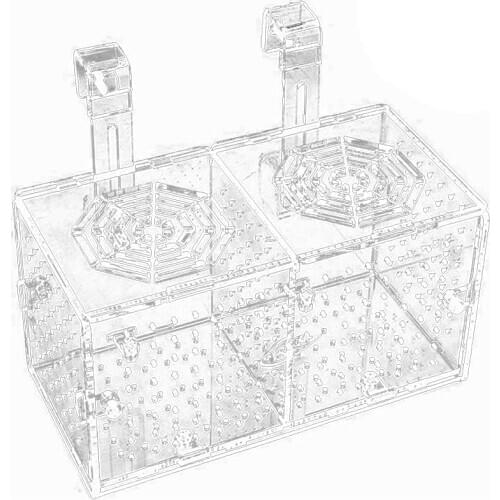 Aquarium Breeding Isolation Box Acrylic Fish Tank Acclimation Hatchery Incubator Holder Divider for Fishes Shrimp