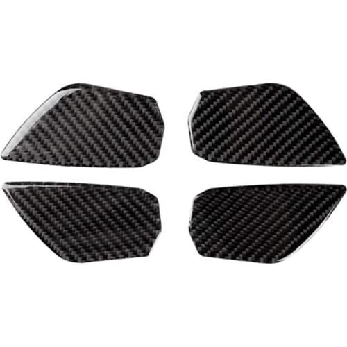 Car Carbon Fiber Door Wrist Trim Inner Door Handle Decoration Cover for Honda Civic 10Th Gen 2020 2019 2018 2017 2016