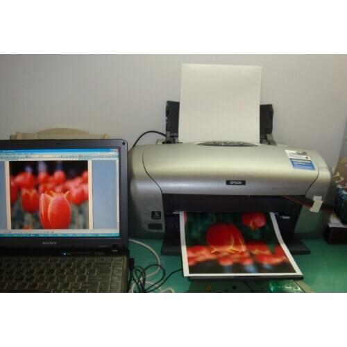 Soft and elastic A4 size (40 pieces/lot) is for black or dark textiles and for inkjet printers iron paper