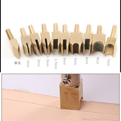 Leather crimping head, edging head, brass edging device, groove crimping head, electric heating iron, scalp, edging