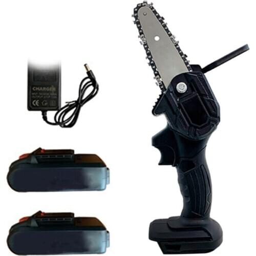Portable Electric Pruning Saw 2PCS Lithium Battery Rechargeable Small Electric Saws Woodworking Mini Electric Saw Garden Logging