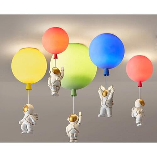 Childrens Room Pendant Lights Luxury Ceiling Chandelier Bedroom Boy Girl Room Cartoon Simple Space Home Decor Indoor Lighting