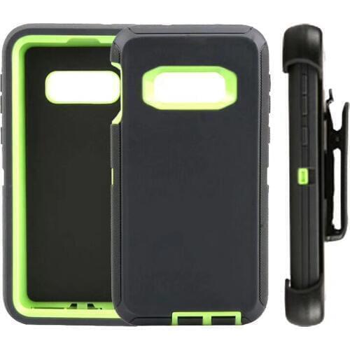 100 pcs Armor Series Shock Proof Case for Samsung Galaxy S8 S9 S10 plus S6 S7 edge S10E Note 8 9 5 Cover Defender Case Belt Clip