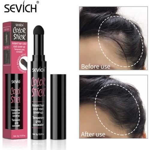 Hair Shadow Powder 3 Colors Sevich 2g Waterproof Hair Line Powder Pen Root Cover Up Stick Trimming Hairline Edge Control Makeup