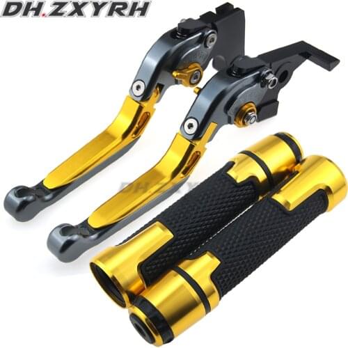For BMW F650 CS F650CS Scarver F650 2003-2005 Motorcycle Adjustable Folding Extendable Brake Clutch Levers Handbar End Grips