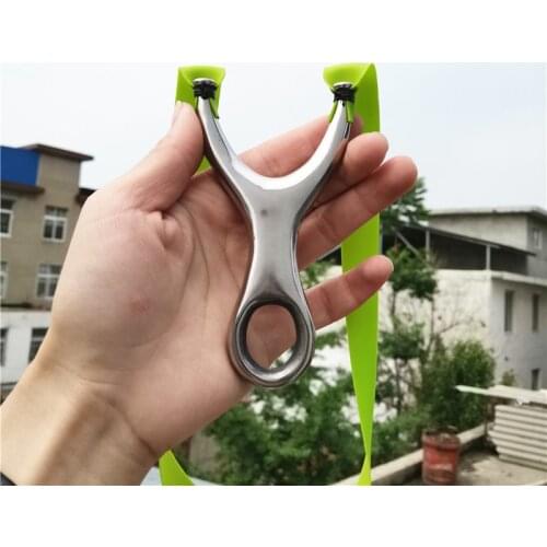 High quality solid titanium steel flying tiger outdoor sports precision stainless steel flat sheet slingshot recurve slingshot