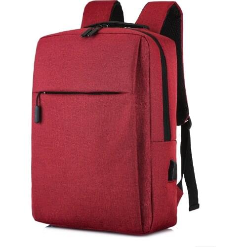 Backpack usb charging backpack new simple men and women casual business computer bag