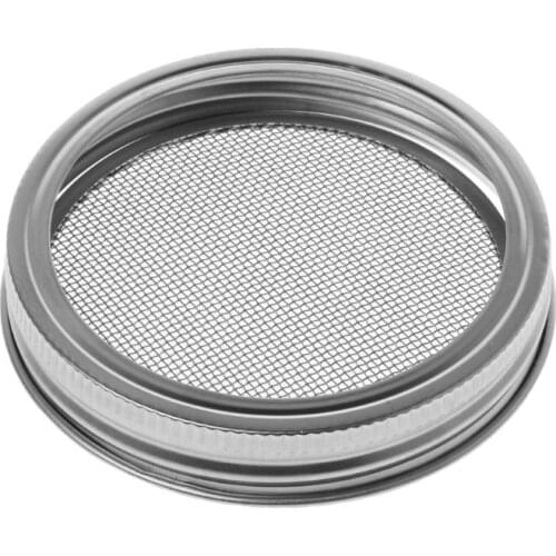 Stainless Steel Strainer Sprouting Lid For Wide Mouth Canning Jars 896A