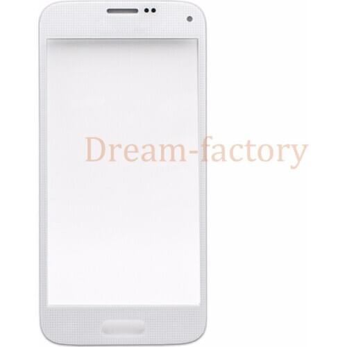 50pcs Outer Front Screen Glass Lens Cover Repair Spare Parts For Samsung Galaxy S5 mini G800 G800F G800A Free DHL