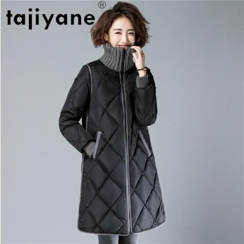 Winter Womens 2021 Jacket Real Sheepskin Jackets Women White Duck Down Coats Woman Leather Coat Abrigo Mujer TN1349