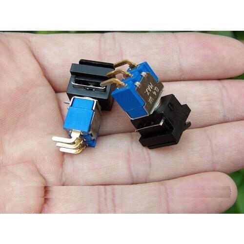 10PCS APEM 2-Position 3-Pin Gold-Plated Touch-Top Miniature Ship-Type Pull Switch