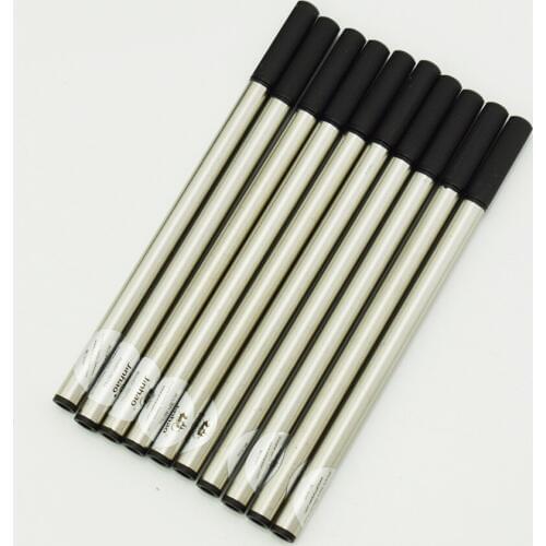 10 Pieces Jinhao Rollerball Pen Ink Refills for Jinhao Rollerball Pens, Push Type 0.5 mm - Black Color