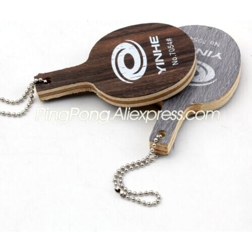 2x YINHE Mini ROSEWOOD Table Tennis Racket Keychain / Key Chain Pendant Original GALAXY Ping Pong Bat Small Gift / Souvenir