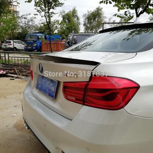 2012-2015 years M4 Style for BMW 3Series F30 Carbon Fiber Rear Roof Spoiler Wing Trunk Lip Boot Cover Car Styling