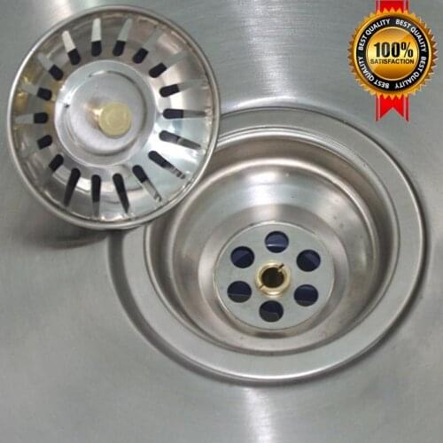 5/4/3/2/1pcs Kitchen Sink Strainer Plug Water Basin Sink Drain Filter Basket Draine Accessories Stainless Steel Black