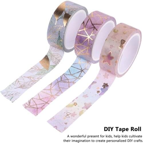 6 Rolls Paper Tape DIY Decor Scrapbooking Art Crafting Gift Wrapping Tape
