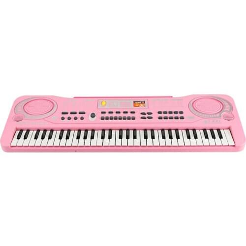 61 Keys Electronic Keyboard Piano Kids Toy with Mic USB / Battery Powered