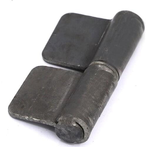 74*36*2mm Security Door No-hole Flag Shape Iron Door Welding Hinge