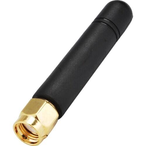 Superbat 5pcs 890-960Mhz 1770-1990MHz 1.5dbi GSM/UMTS/HSPA/CDMA Antenna Rubber Aerial Booster 48mm 20Watt RP-SMA Plug Connector