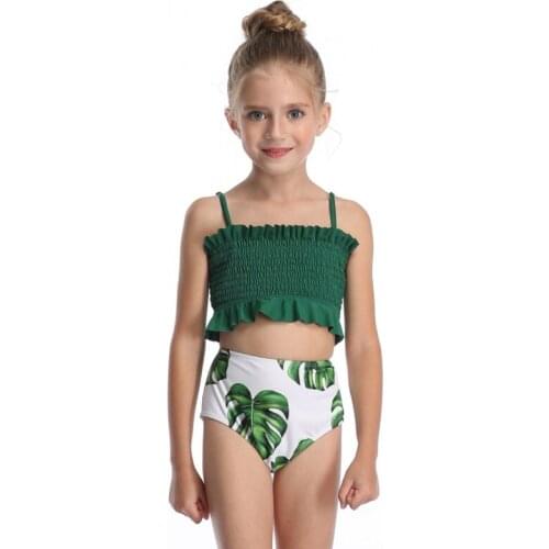 Kids Gilrs Bikinis Sets Children Cute Two Pieces Beachwear Swimming wear Swimsuits Summer