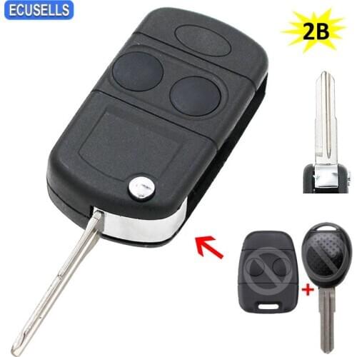 2 Button Folding Remote Key Shell Case For Land Rover Defender Discovery Freelander Rover 100 200 25 400 45 MG TF ZR ZS Lucas