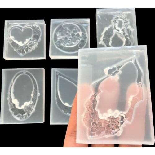 Jade Pendant Mold Resin Mold Epoxy Mold Silicone Mold DIY Jewelry Making Crafting Tools