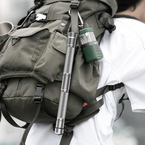 Outdoor multifunctional self-defense stick knife and fork compass tableware tool car camping survival set wild Q5O5