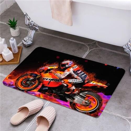 Motorcycle Entrance Door Floor Mat Door Mat Non-Slip Foot Pad Home Welcome Carpet For Hallway Bath Kitchen Doormat