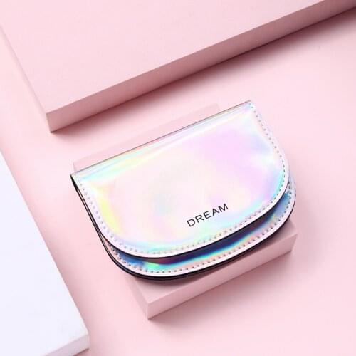2021 New Fashion Laser Women Wallet Girl Fold Coin Purse Female Credit Card Holder