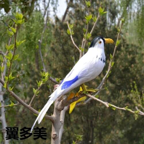 New white simulaiton magpie toy polyethylene & furs creative magpie model about 30cm 2332