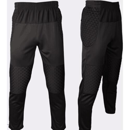 Professional Men Soccer Training Pants Rugby Goalkeeper Pants Sponge Protector Can Customized number Goalkeeper Football pants