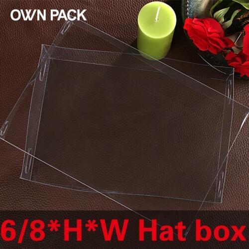 Direct Selling clear box 10pcs/lot 6*H*W hat box / display case / gifts & crafts/gifts box wedding gifts for guests/ clear box