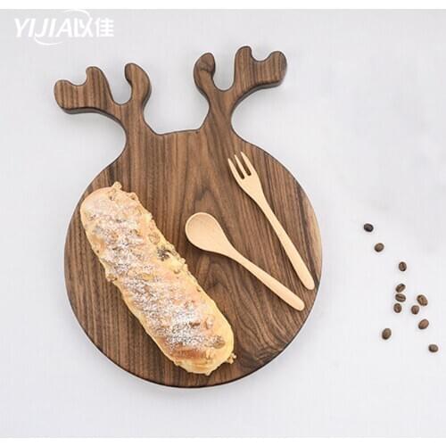 Kitchen chopping boards Solid wood cutting board black walnut pizza board whole wood steak bread board cutting vegetables fruit