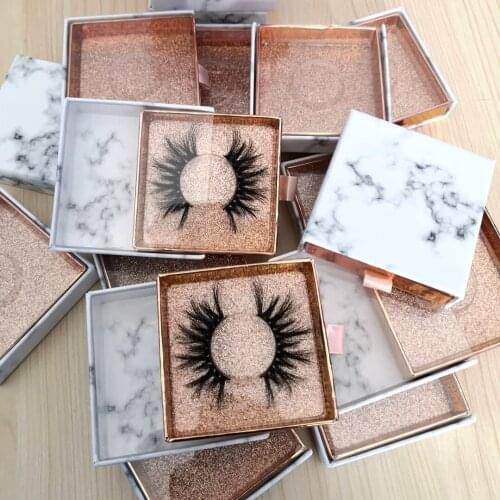 25mm Real Mink Full Strip Eyelashes 100% Natural Shedding Mink Fur Fluffy Thick Lashes Dramatic Black Eyelash Custom Packaging