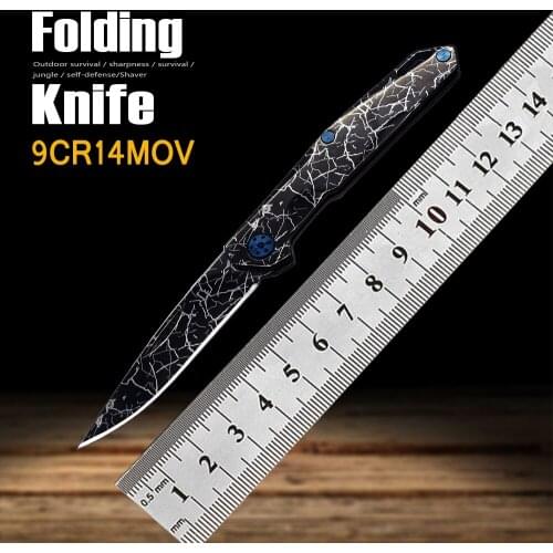 Folding Knife Outdoor Survival Knife Lifesaving Portable Fruit Knife Self-Defense Knife Camping Knife Fixed Knife Tool Knife EDC