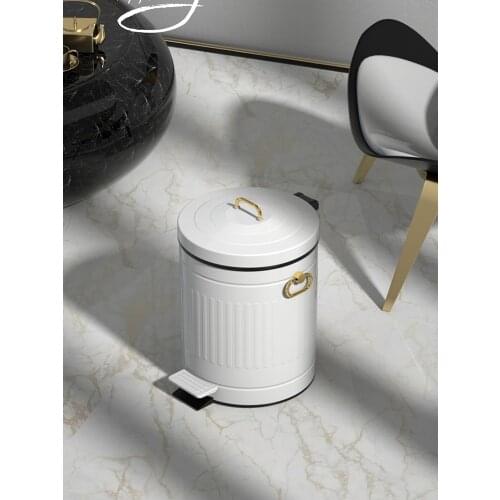 Modern Retro Trash Bin Recycling Bins Minimalist Creativity Trash Can Fashion Bedroom Living Room Cocina Kitchen Storage BC50LJT