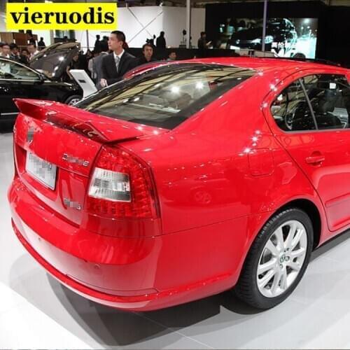 For Skoda Octavius Spoiler 2006-2014 High quality ABS material Automotive Rear wing Primer color rear spoiler for Skoda Octavia