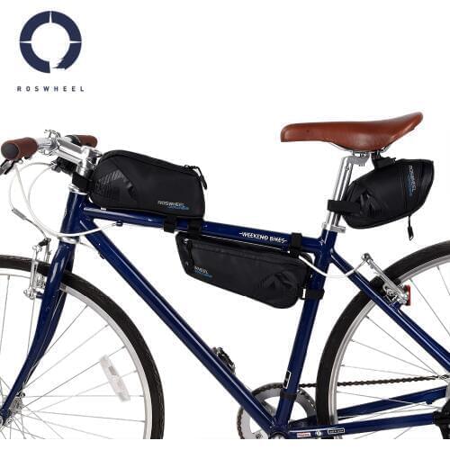 Roswheel Cross Series 121454 Bike Bicycle Cycling Saddle Bag Rear Seat Bag Top Tube Front Frame Bag Triangle Pannier Pack