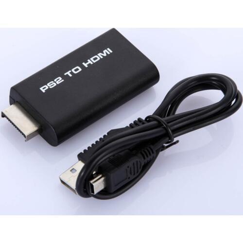 TELMAN 10pcs*New PS2 to HDMI Adatper with 3.5mm audio video Converter connector adapter for HDTV support 480i 576i 480p