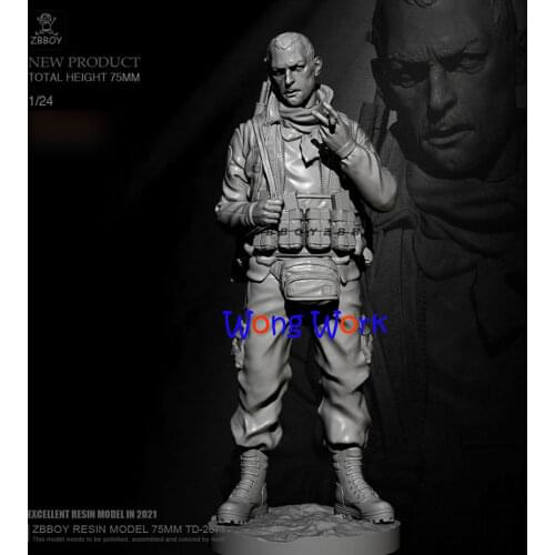 Wong Work Unpainted Resin H75mm 1/24 Unassembled Garage Kits GK Model Kit Figure TD-2671