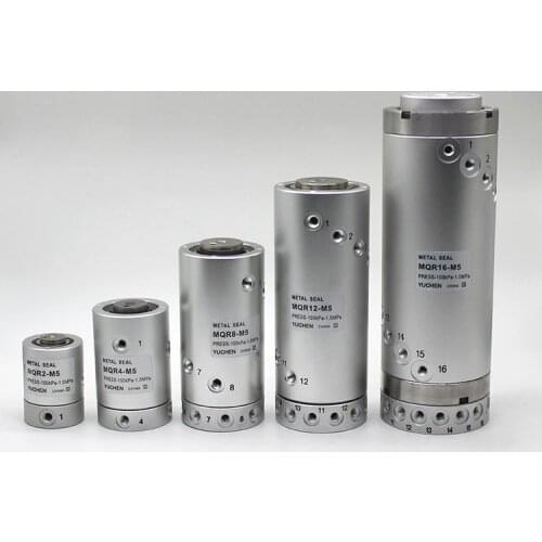 High speed pneumatic rotary joint MQR2-M5 MQR4-M5 360 degree pneumatic slip ring multiplex connector