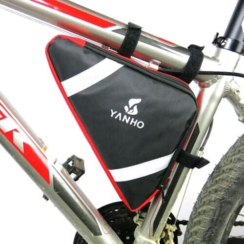 YANHO 4 Colors Waterproof 2L Outdoor Triangle Cycling Bicycle Front Tube Frame Bag Mountain Bike Pouch Holder Saddle Bag