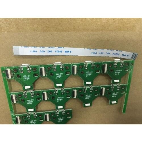 10sets=20pcs New Version JDS011 USB Charging Port Socket Board W/ Flex Ribbon Cable For PS4 Controller Charger Pcb Board