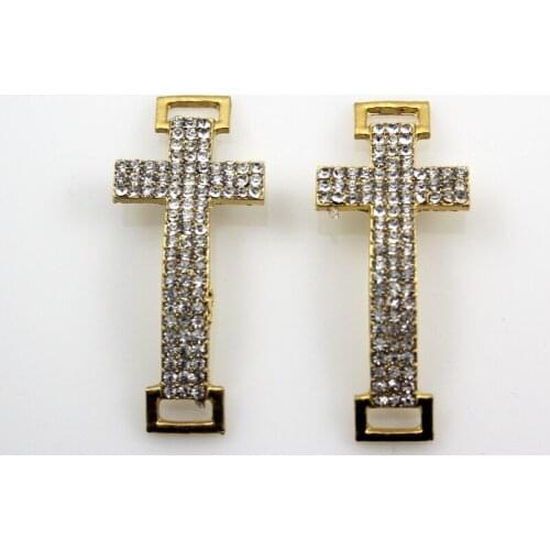 10pcs/lot imitation Stone Bay Cross Pendant Handmade Bracelet Gift Jewelry Accessory PJ054