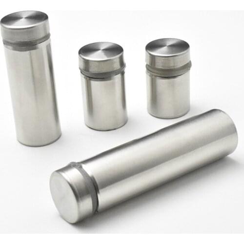 10pcs Glass Fasteners 12mm Stainless Steel Acrylic Advertisement Standoffs Pin Nails Billboard Fixing Screws Hardware