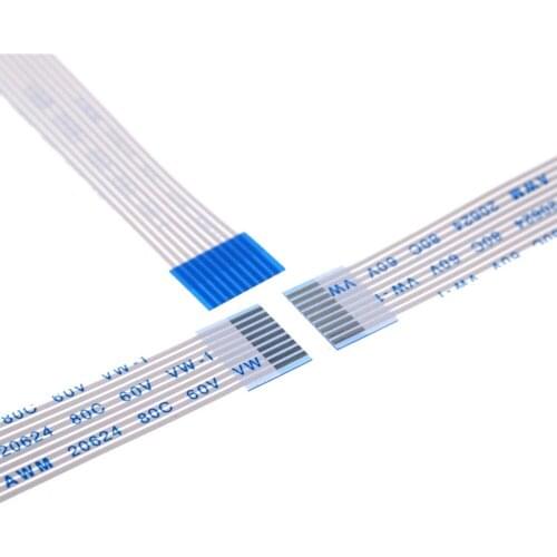 100pcs Flexible Flat Cable FFC 9 PIN 1.0 pitch Same Sides Length 60 70 100 150 200 250 300 350 400 450 500 mm