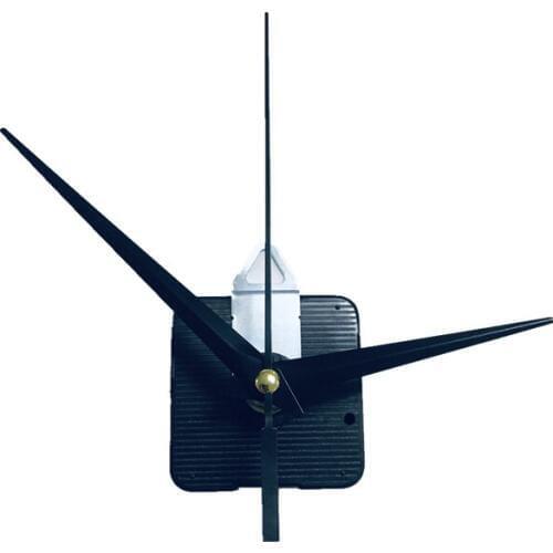 3 years warranty 28mm Shaft DIY Black Metal Hands Quartz Movement Silent Mechanism with hook Wall Clock Repair Parts