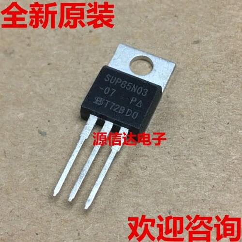 5PCS The new imported sup85n03-07psup85n03 85a/30v to-220mos tube is in stock